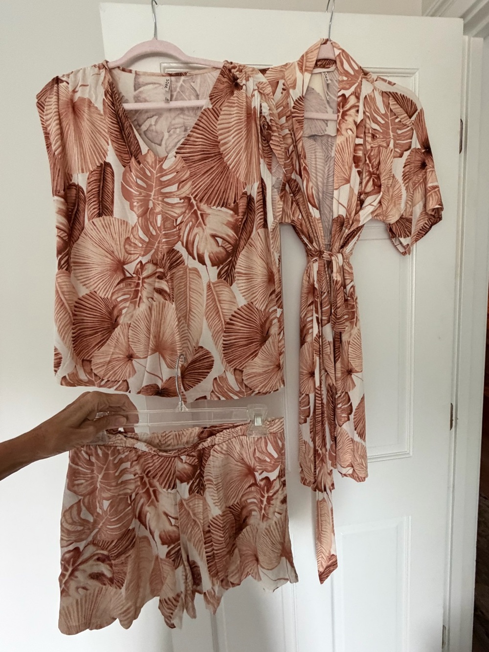 Soma Cool Nights Women’s Tropical Print Three-Piece Set -